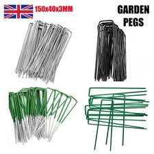 METAL GROUND GARDEN PINS WEED