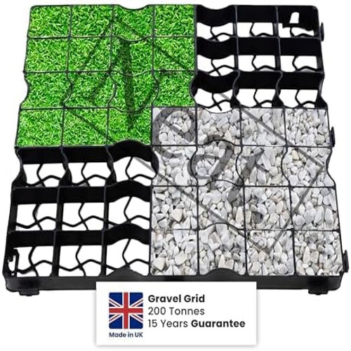 Gravel grass grid paver - gravel,
