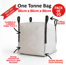 50 Pack FIBC Bulk Bags 1 Tonne